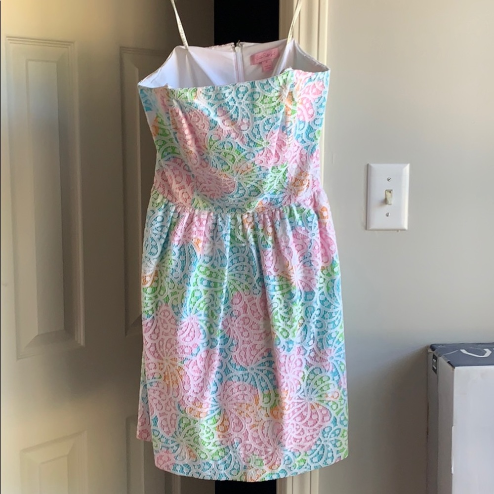 Lilly Pulitzer strapless dress